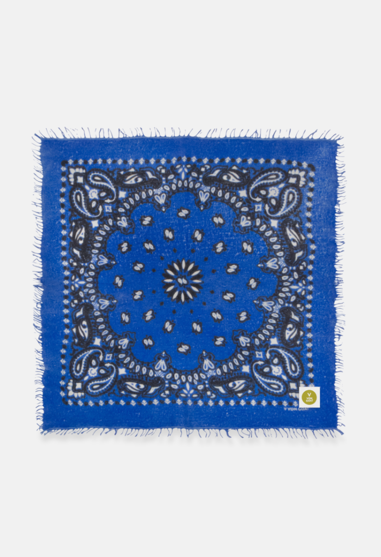 BANDANA CALVINA PAISLEY  N BLUE