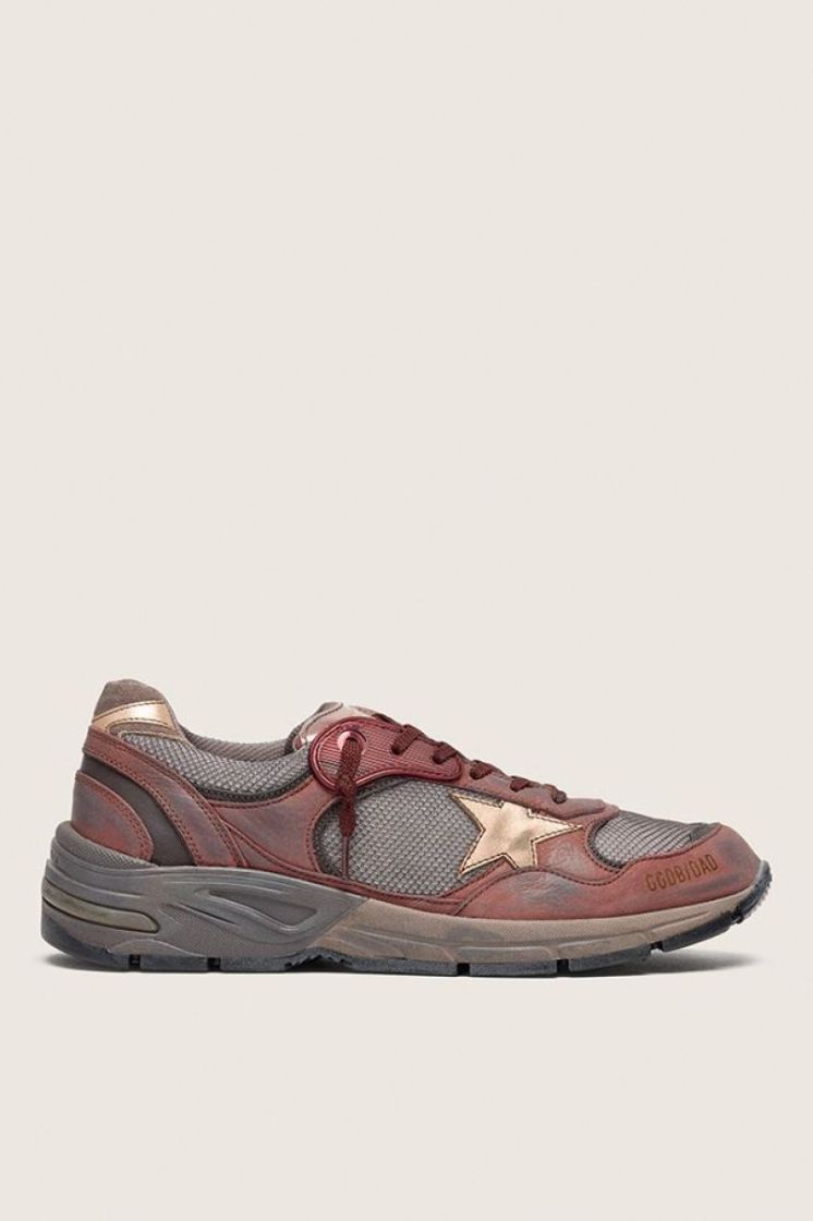 RUNNING DAD NEW NET NABUK - BROWN/GRAY/RA