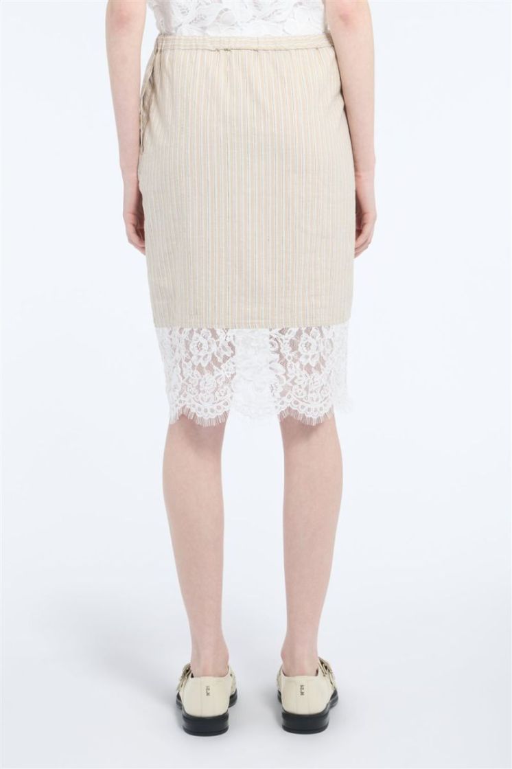Woven  Skirt RD11 Striped Li