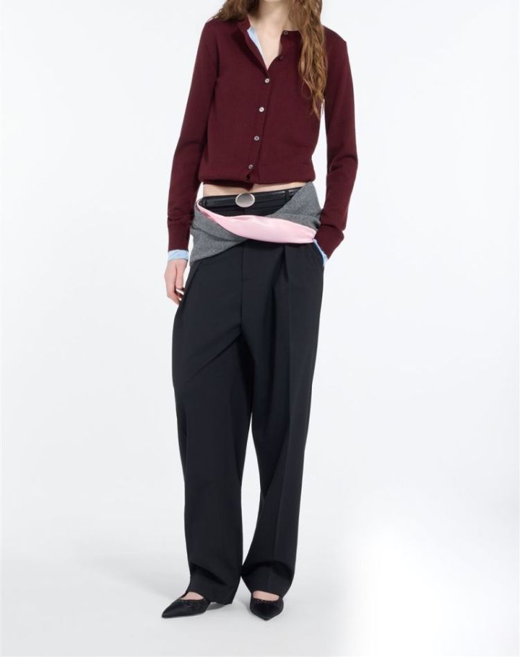 Knitted Cardigan 4469 Bordeaux