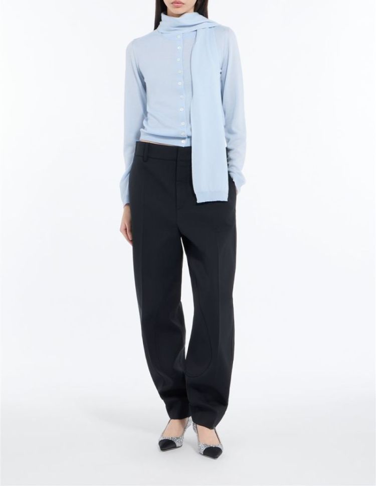 Knitted Cardigan 6307 Azzurro Po