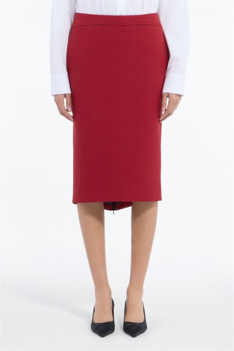 Woven  Skirt QC91 Quadro-Ros