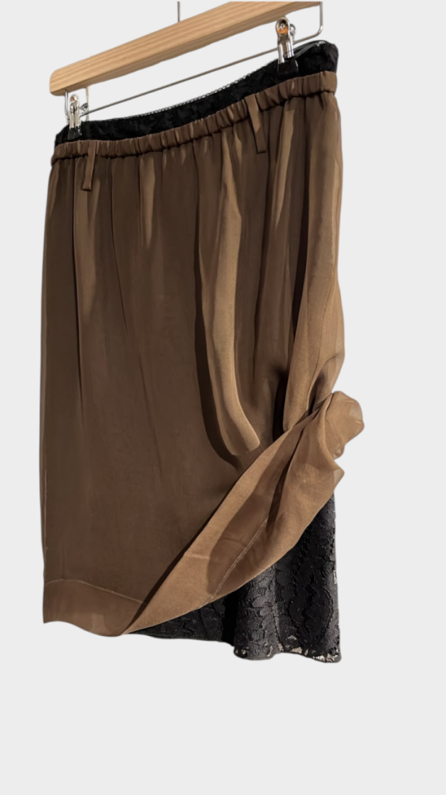 Woven  Skirt 2474 Marrone