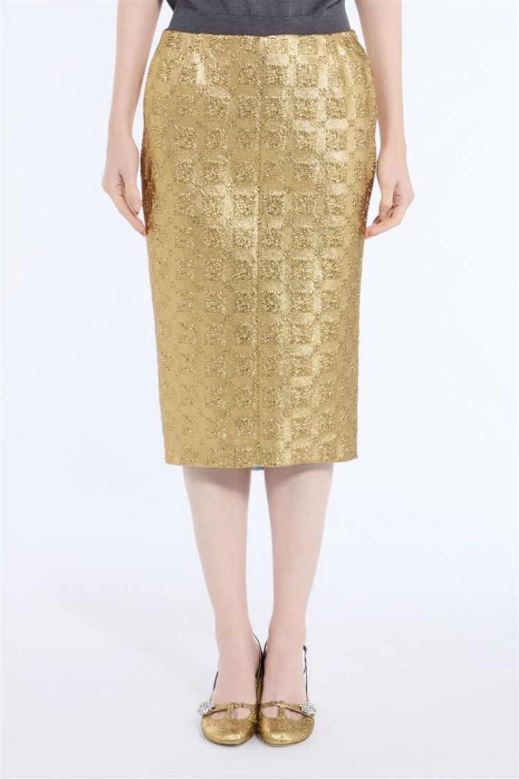 Woven  Skirt M301 Giallo/Oro