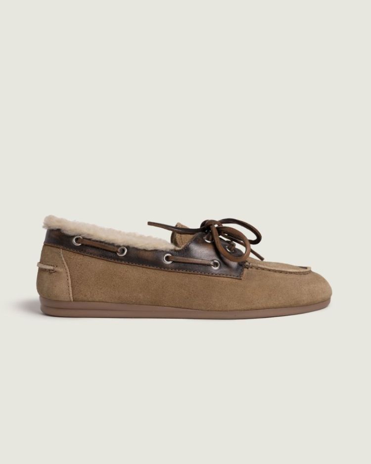 Boat Loafer Brushed Fur - Sued 2023 COF/CARAM