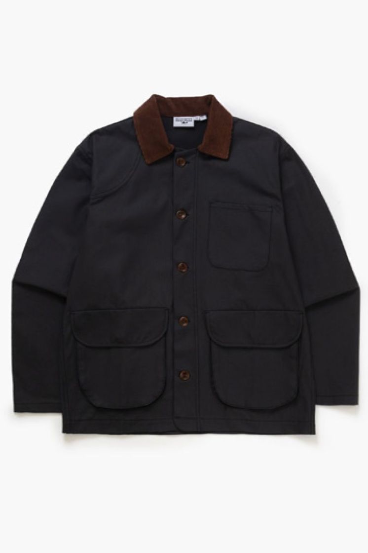 Waxed Barn Coat BLCK Black
