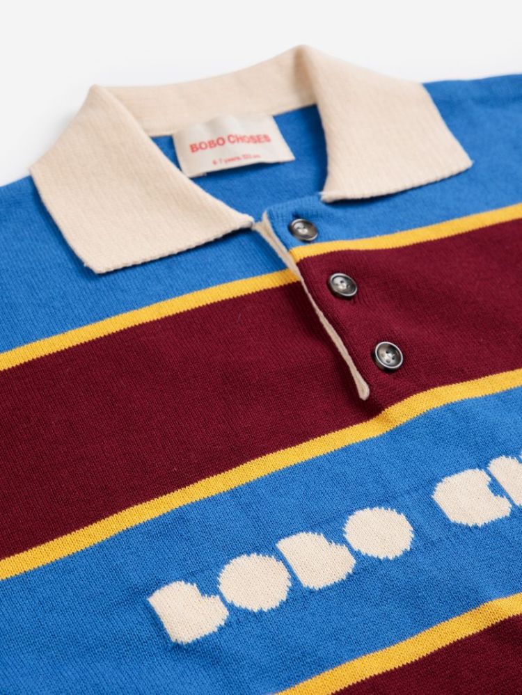 Bobo Choses Bolder polo jumper 991 MULTICOLOR