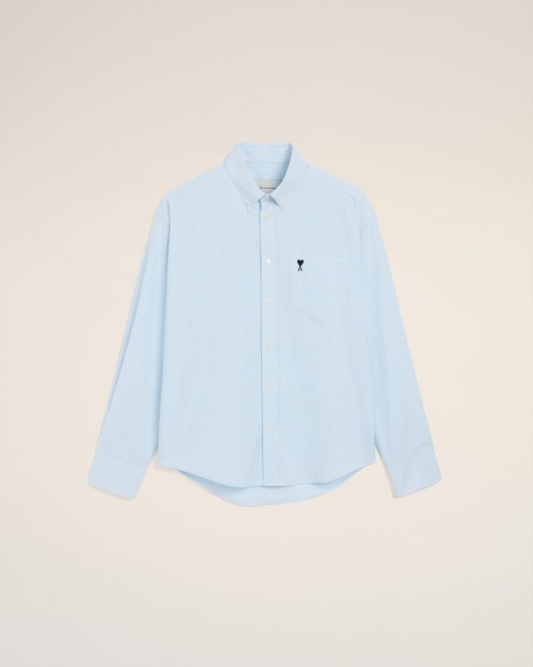 QUOTA - BOXY FIT SHIRT BUTTON 475 BLEU CIEL/B