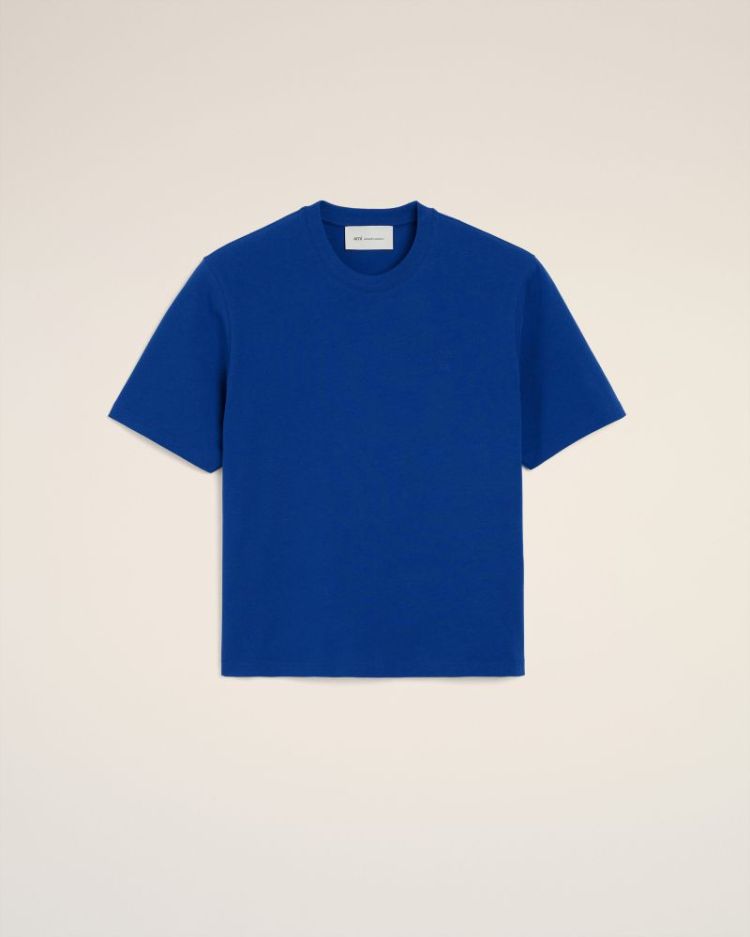 QUOTA - TSHIRT WITH TONAL EMBO 490 R.BLU