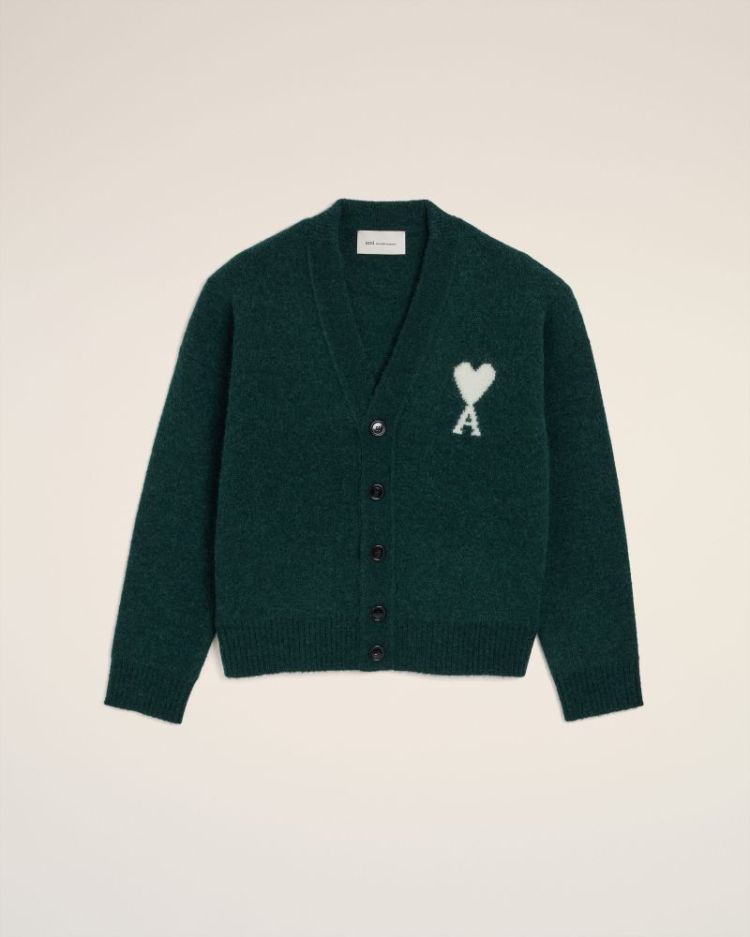 QUOTA - V NECK CARDIGAN WITH A A279 VERT BOUTE