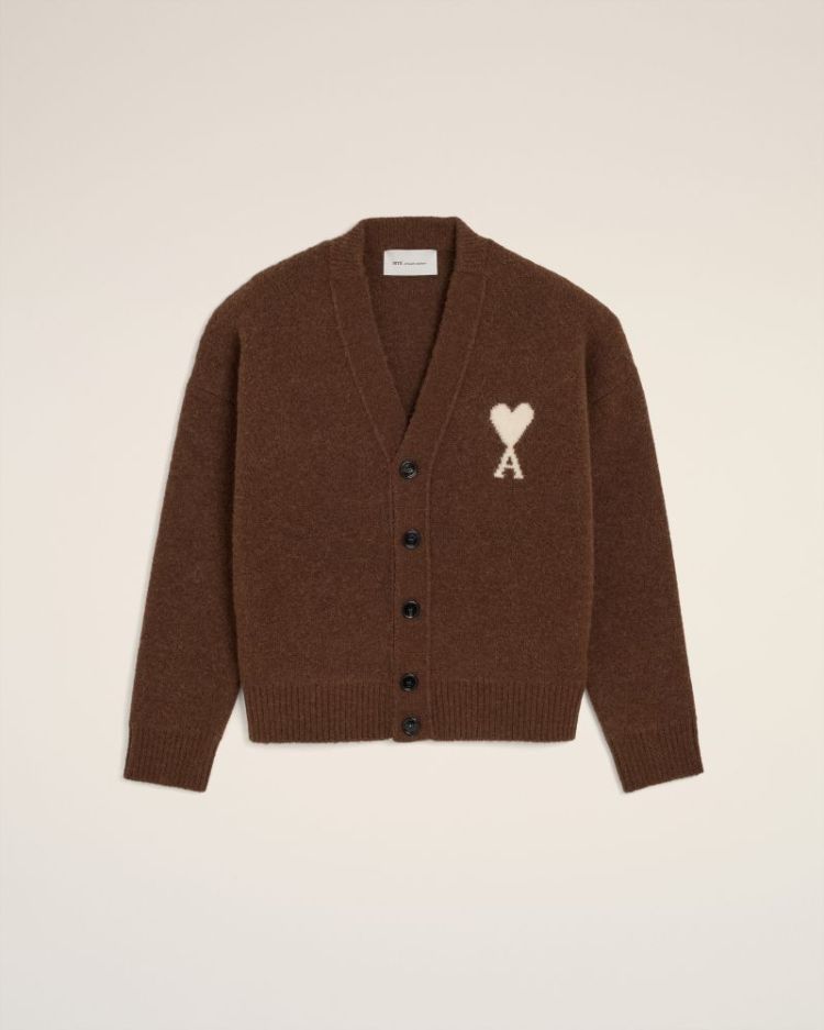QUOTA - V NECK CARDIGAN WITH A A362 CHOCOLAT/E