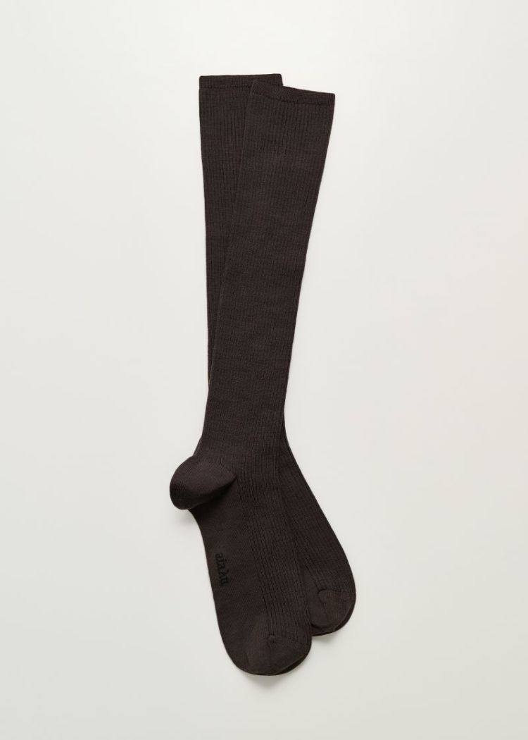 Wool Knee Socks II - Brown