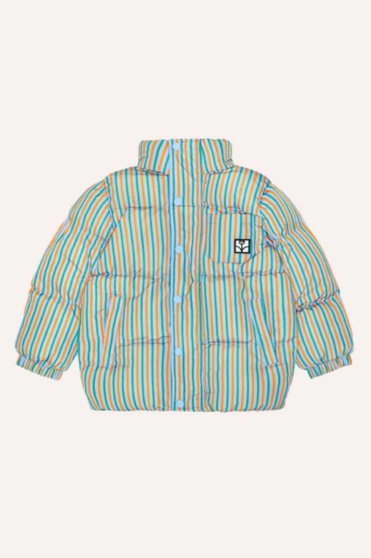 Stripes Puffer Jacket GREEN GREEN