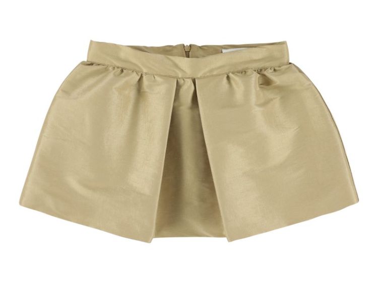 skirt with pleats - gold