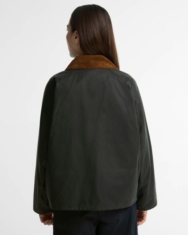 TRANSPORT WAX JACKET SG71 SAGE/TAN/A