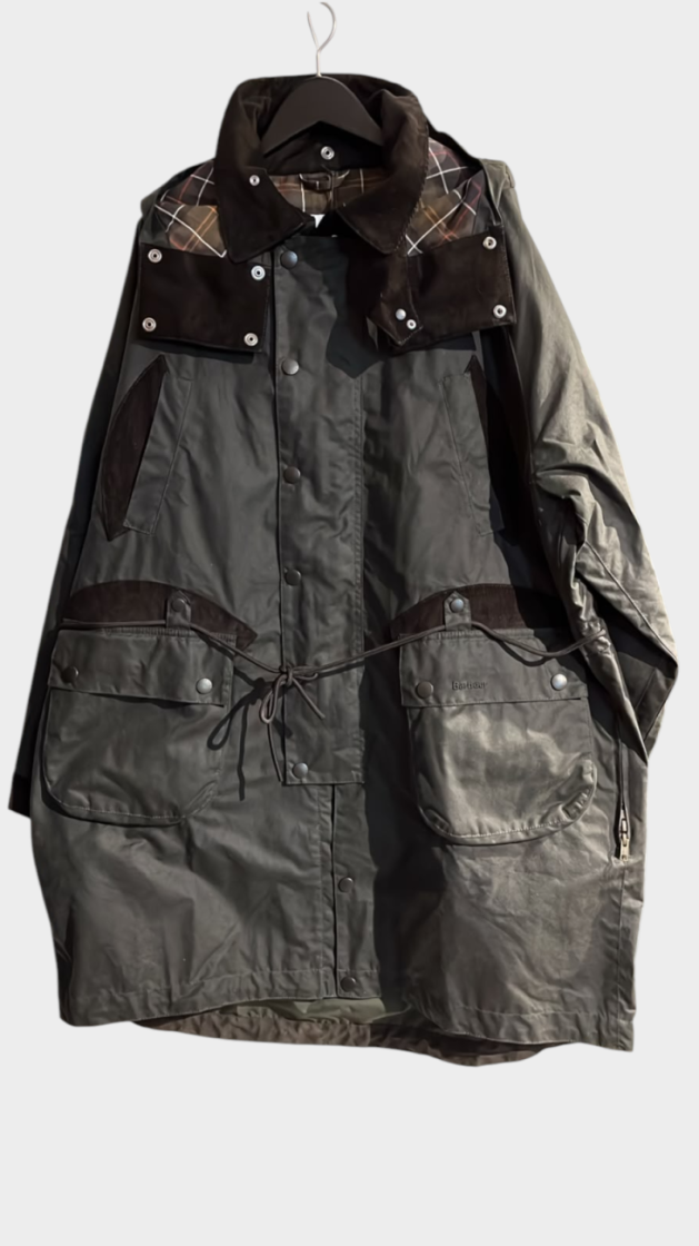 X NORBIT LONG WAX JACKET SG51 SAGE