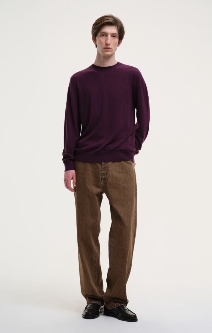 Lightweight Crew Knit - Deep Purple