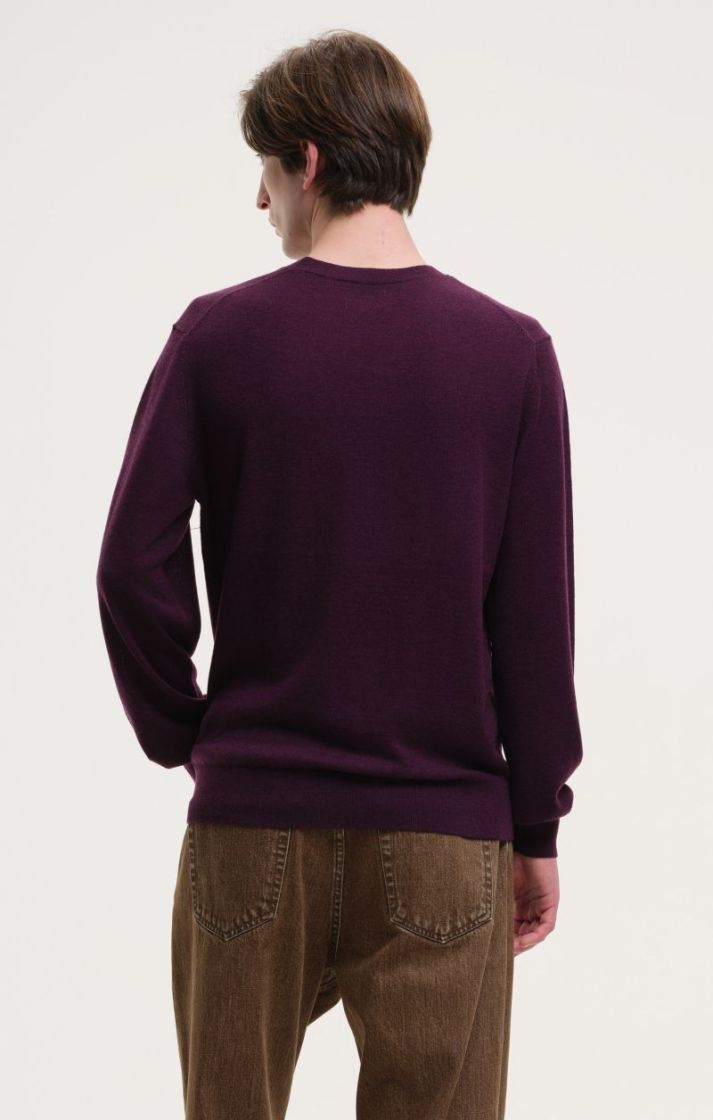 Lightweight Crew Knit - Deep Purple