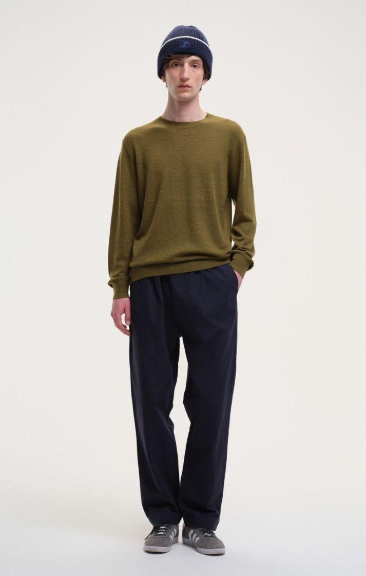 Lightweight Crew Knit - Green