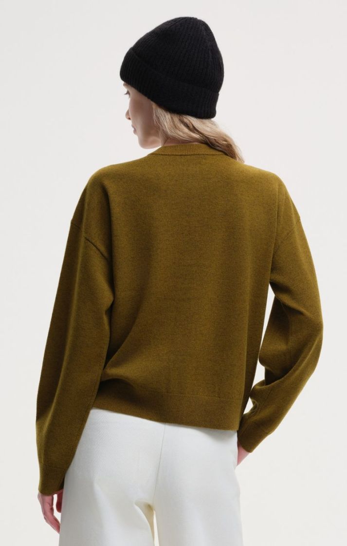 Uni Cardigan Simple - Gold Khaki