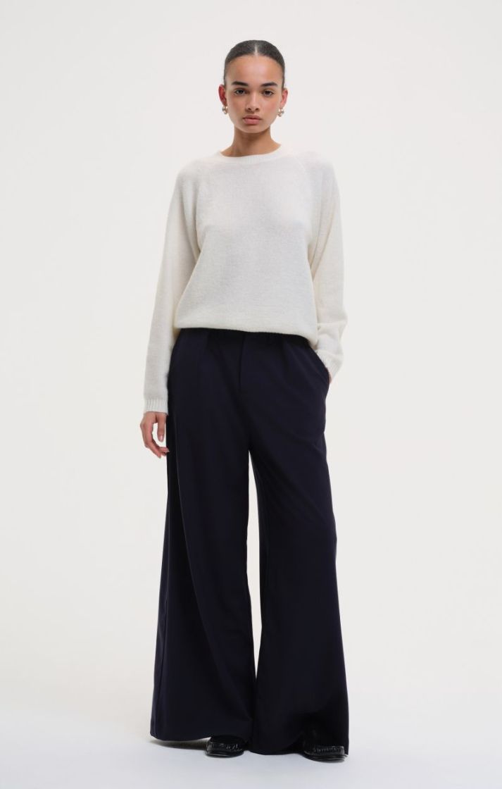 C-neck jumper - Off-white