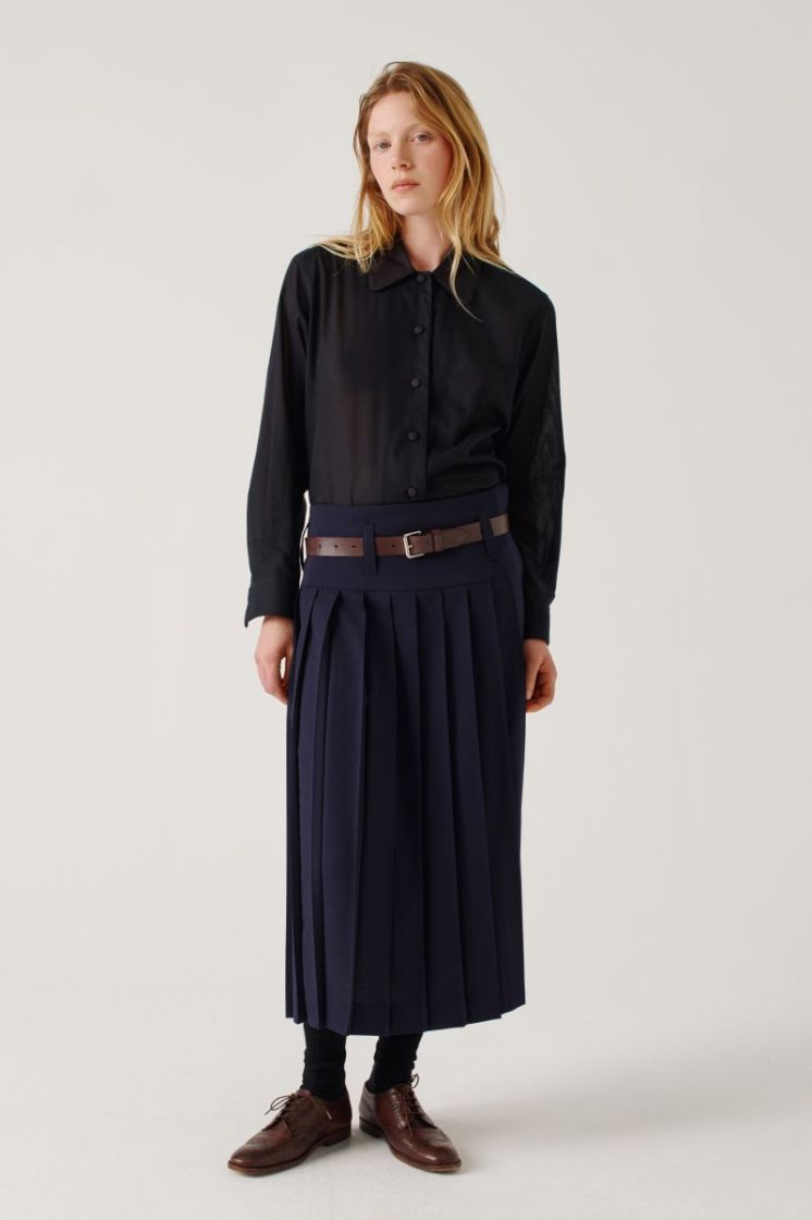 DROPPED WAIST KILT - NAVY