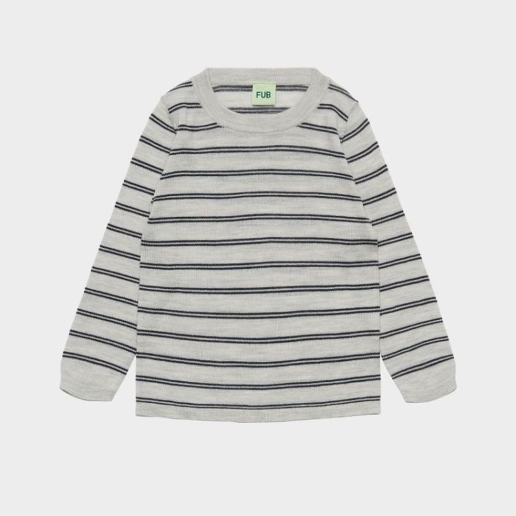 Striped Tee - light grey me