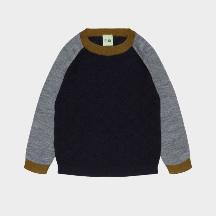Colour Block Crew - dark navy