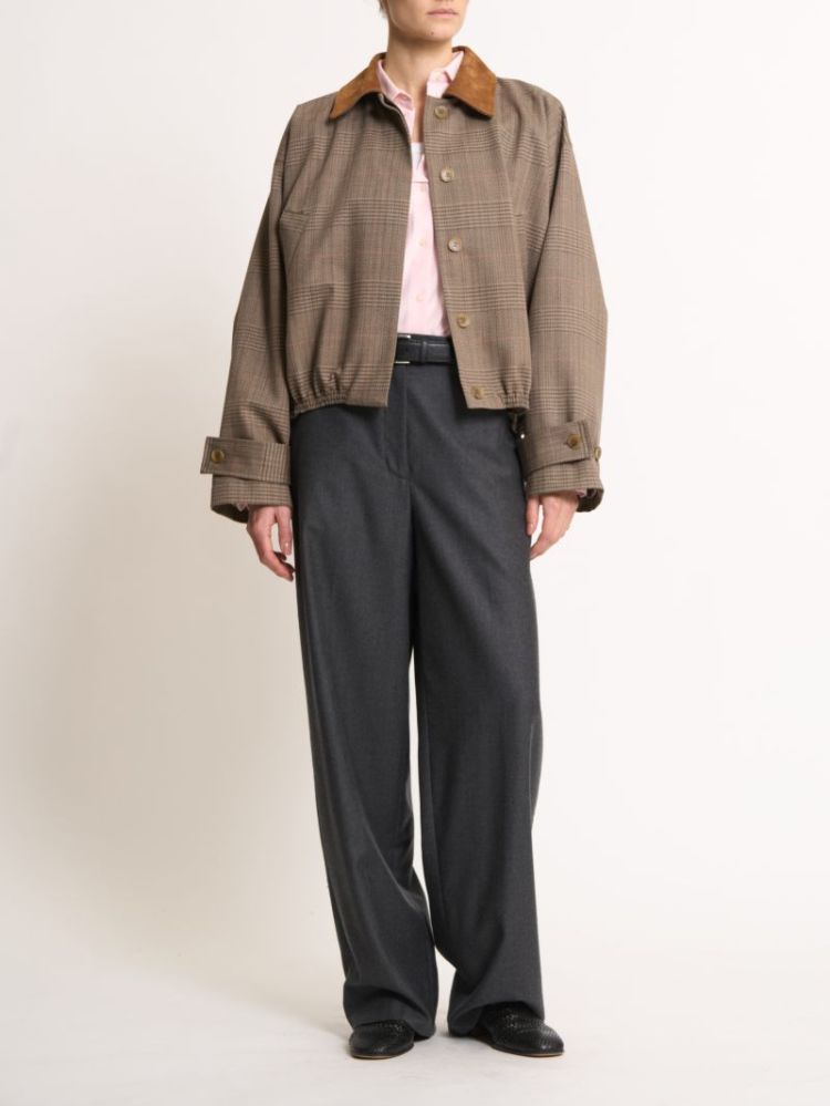 Suede collar blouson jacket 280_455 Prince