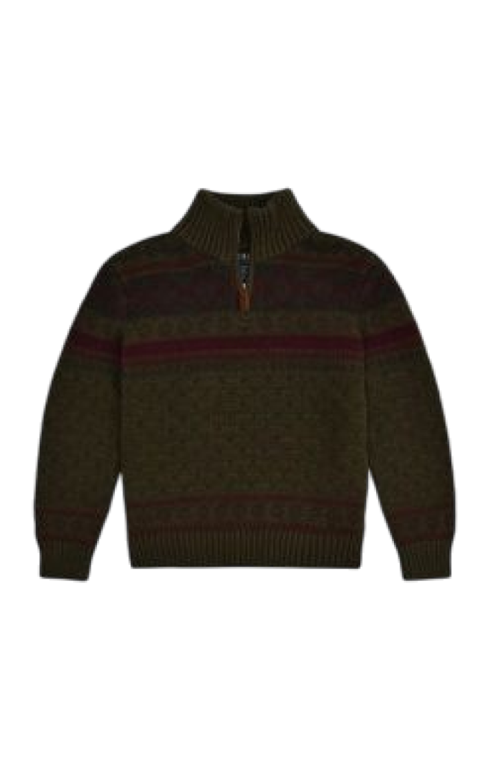 PULLOVER - OLIVE MULTI