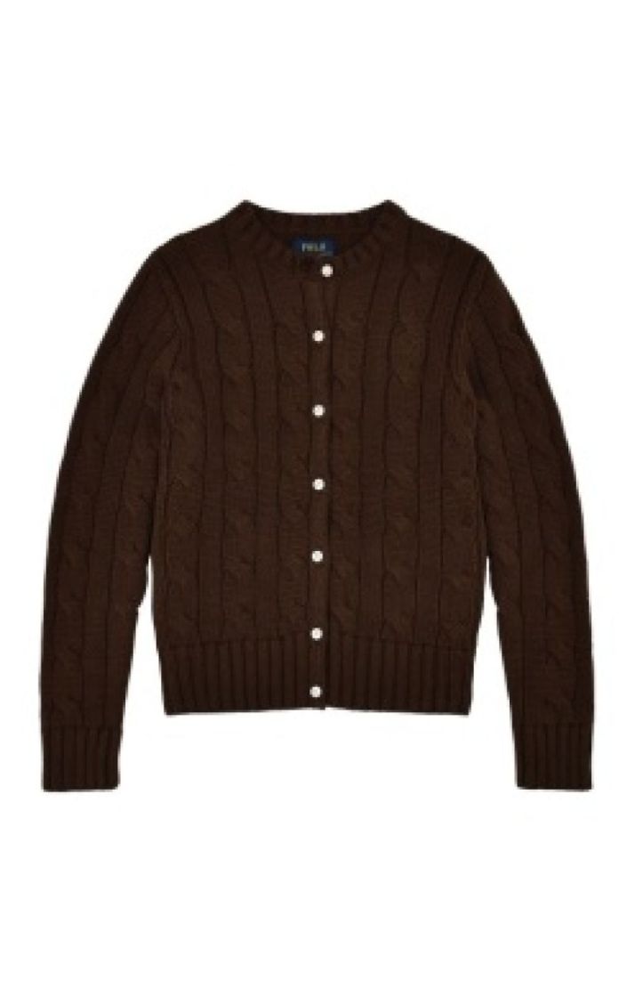 CARDIGAN - NUTMEG BROWN