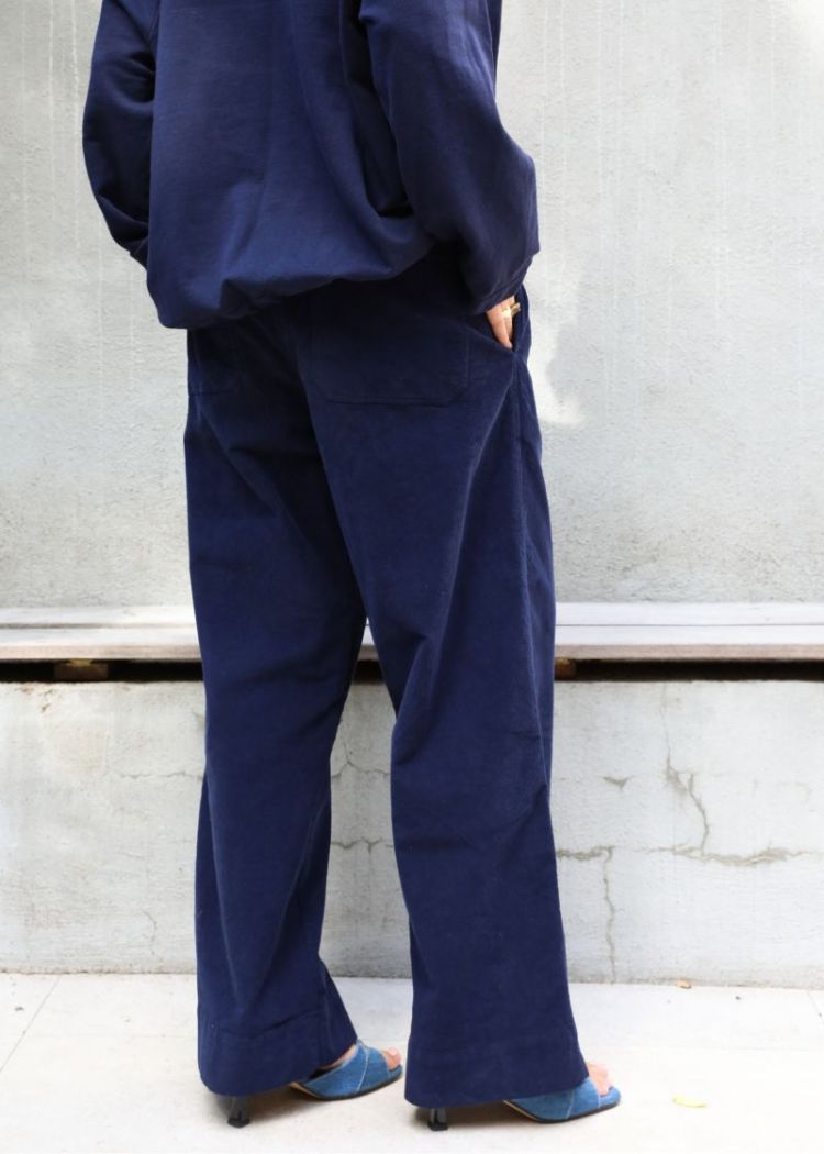 PANT VELOURS NAVY