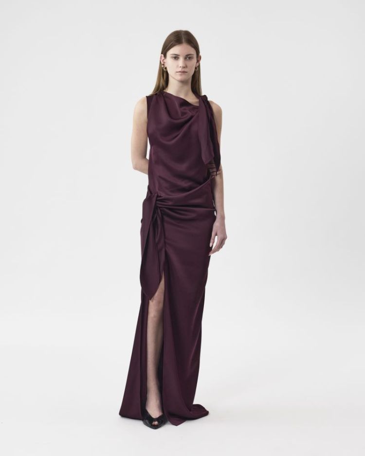 OPERA MAXI DRESS - BURGUNDY