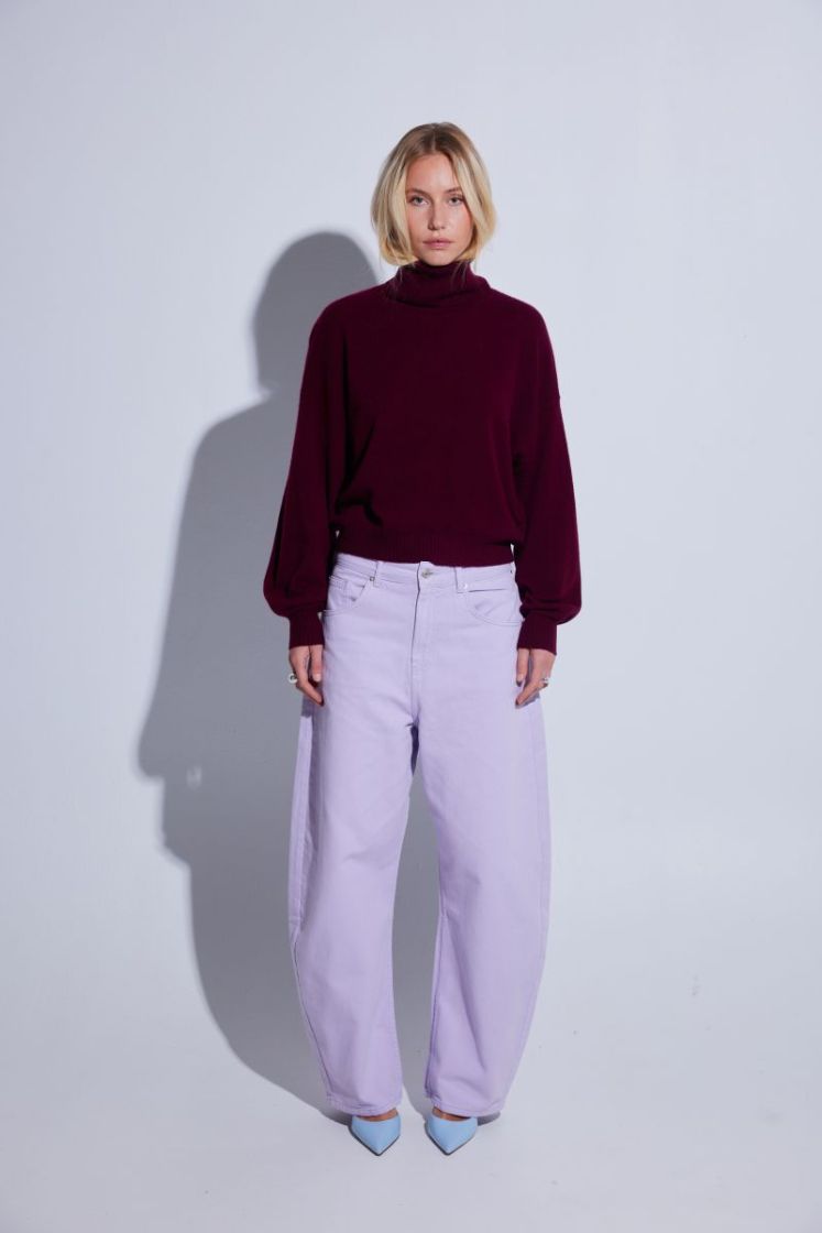 SUNDANCE ROLL NECK - BURGUNDY
