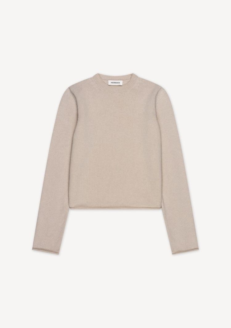 CROPPED KNIT - SAND