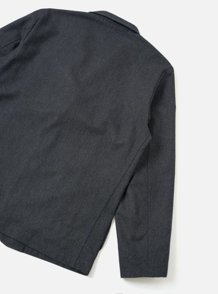 TWO BUTTON JACKET - CHARCOAL