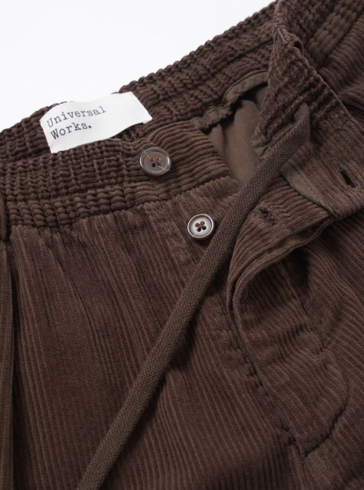 PLEATED TRACK PANT - CACAO
