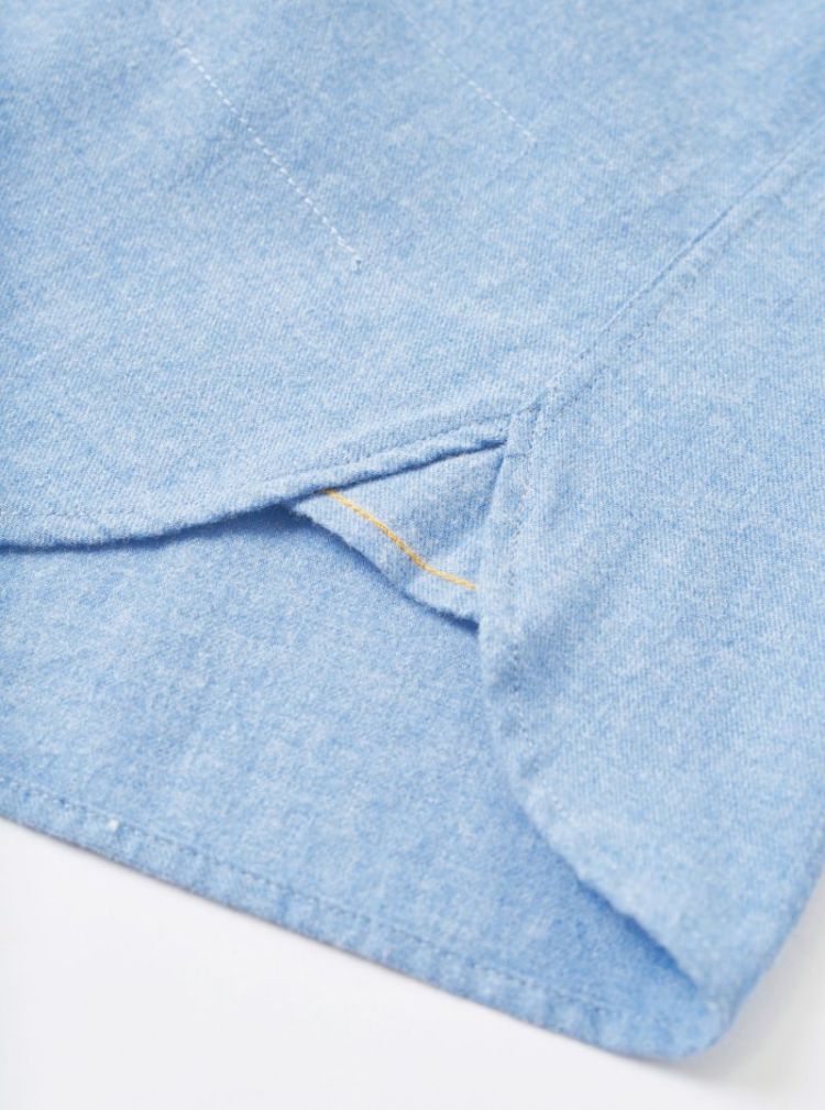 SQUARE POCKET SHIRT - BLUE