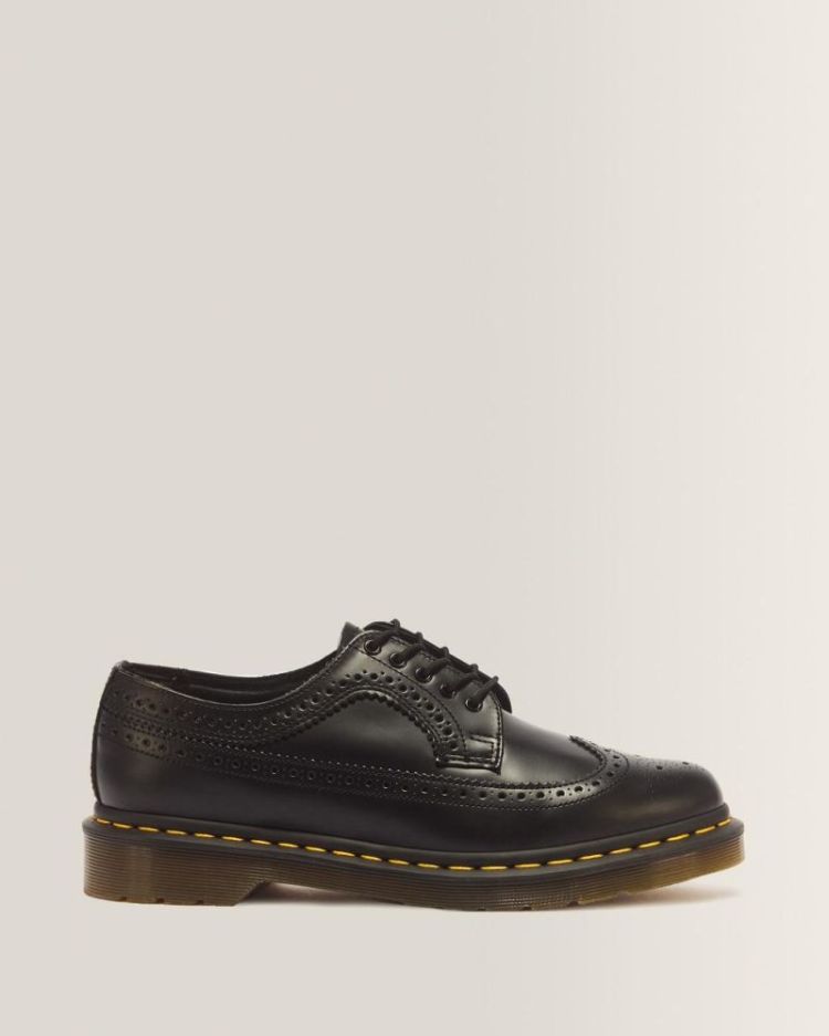 3989 Smooth Leather Brogue Sho BLACK