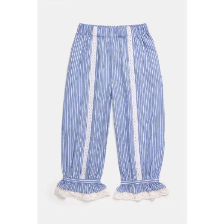 RUFFLES PANT - BLUE