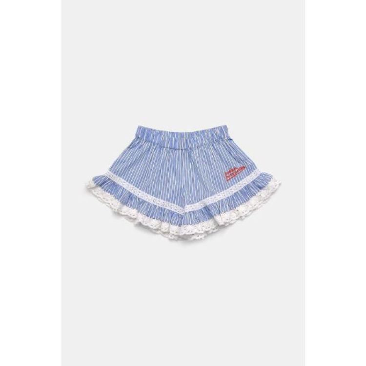 RUFFLES SHORT - BLUE