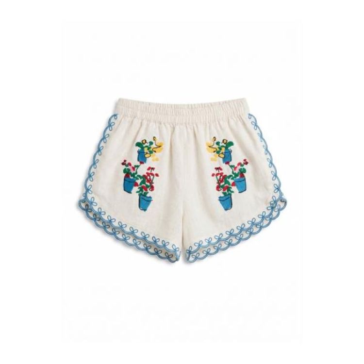 MACETAS EMBROIDERY SHORT - WHITE